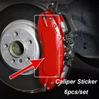 6 шт.компл. наклейка на штангенциркуль тормоза автомобиля для Performance M BMW E34 E36 E60 E90 E46 E39 E70 F10 F20 F30 X5 X6 X1 M3 M5 M6 F01 F02 E71