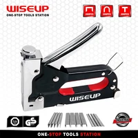 wiseup 3 in 1 nail gun diy furniture construction stapler upholstery staple gun with 600 staples home decor carpentry tools