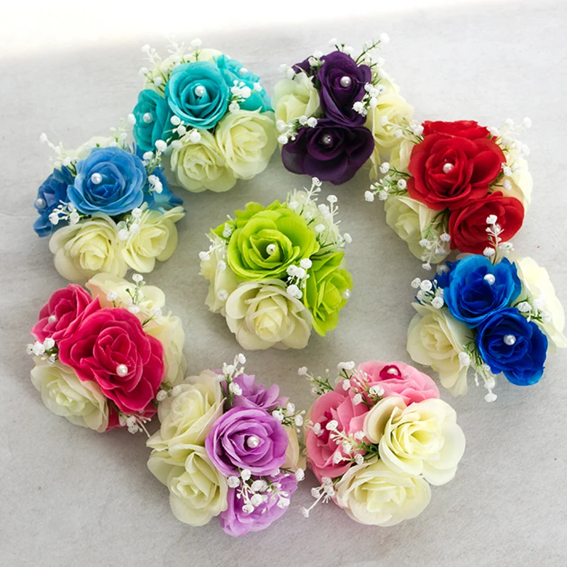 6 шт./лот большой цветок Зажимы для свадьбы фон драпировка украшения Цветочные