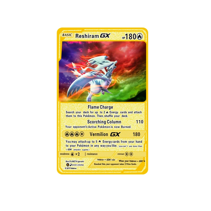 

2021 Hot Pokemon Go Metal Card Pikachu Charizard GX EX MEGA VMAX Shiny Gold Card Kids Collection Trading Battle Toys Gifts