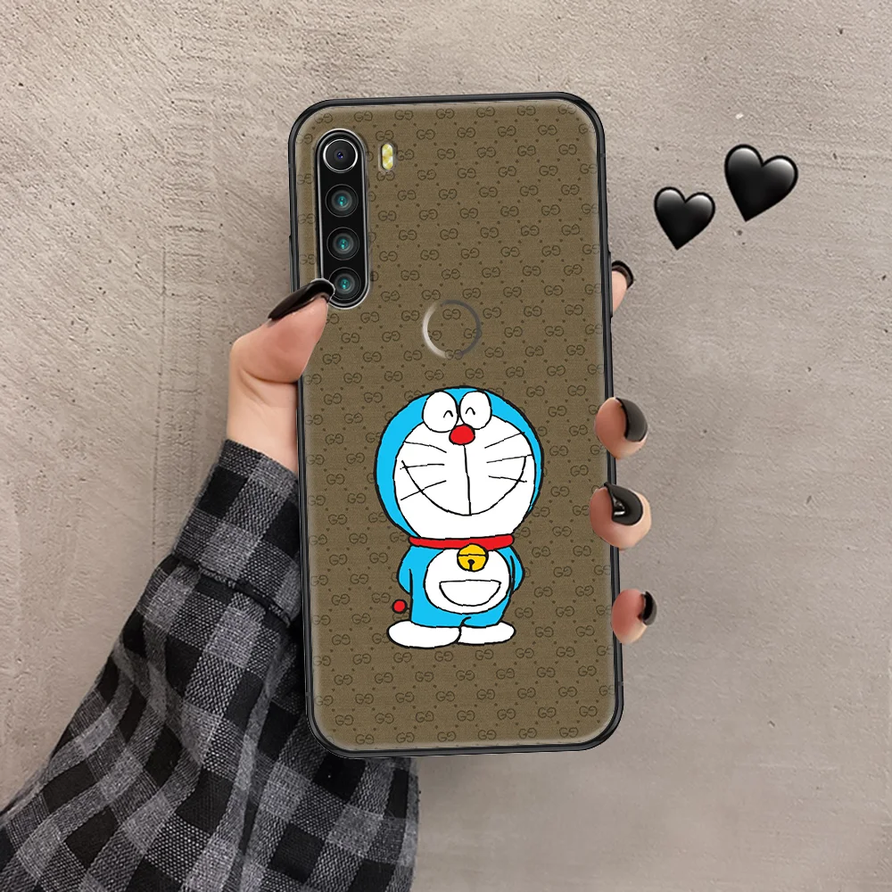 

Cartoon Doraemon Fashion Phone case For Xiaomi Redmi Note 7 7A 8 8T 9 9A 9S 10 K30 Pro Ultra black 3D shell tpu cover pretty