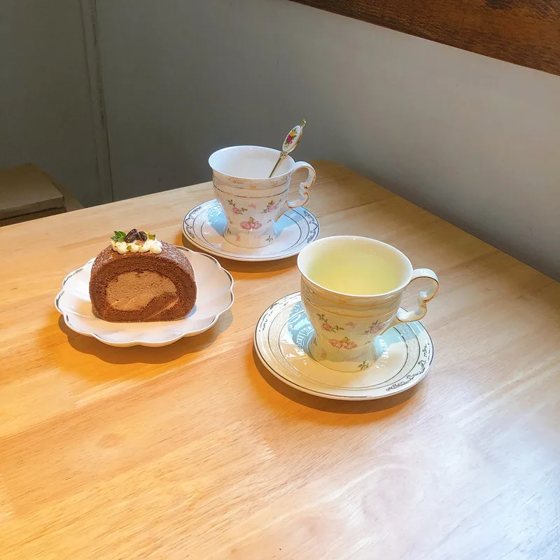 

Tea Set Teaware Matcha Cup Cups Theiere Teapot Rose Coffee Cup Ceramic CupS And Saucer Set Services Thé اْاب  ай кѬђжка