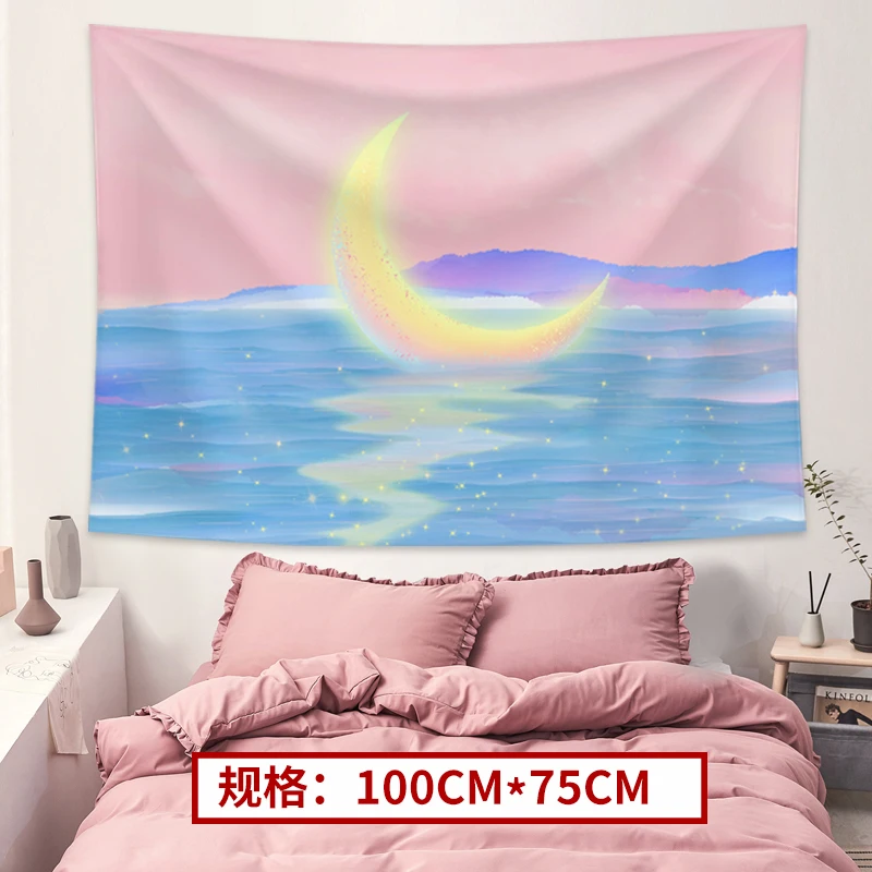 Гобелен для девичьей стены тканевый настенный художественный ковер