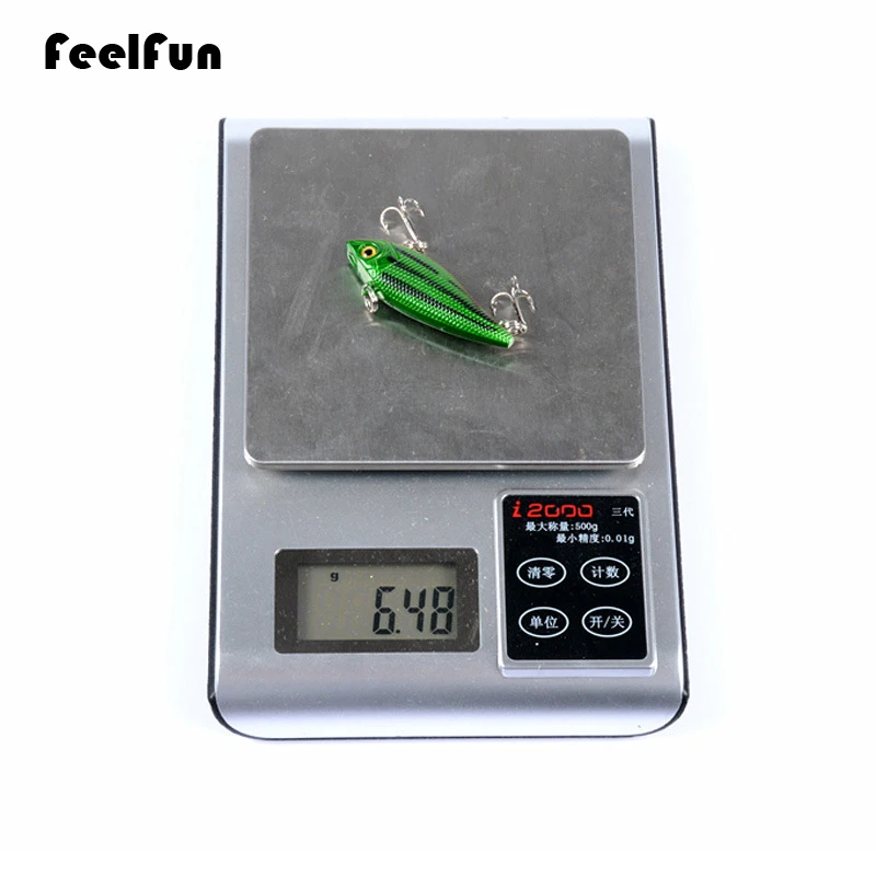 FeelFun VIB рыболовные приманки 1 шт. 50 мм 6 5 г Тонущая Джеркбейт вибрационные воблеры