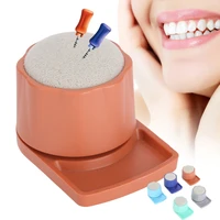 5 colors dental endo stand files cleaning holder case burs for oral care tools