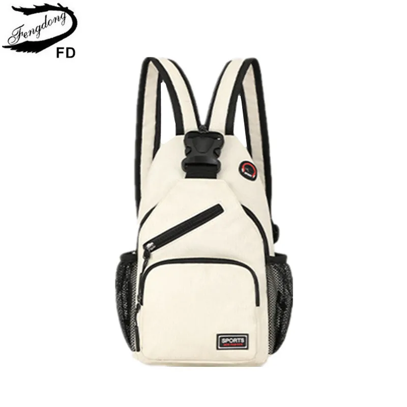 Fengdong-mini Mochila pequeña para mujer, bolso de pecho, bandolera, bolsa deportiva de viaje, mochila cruzada