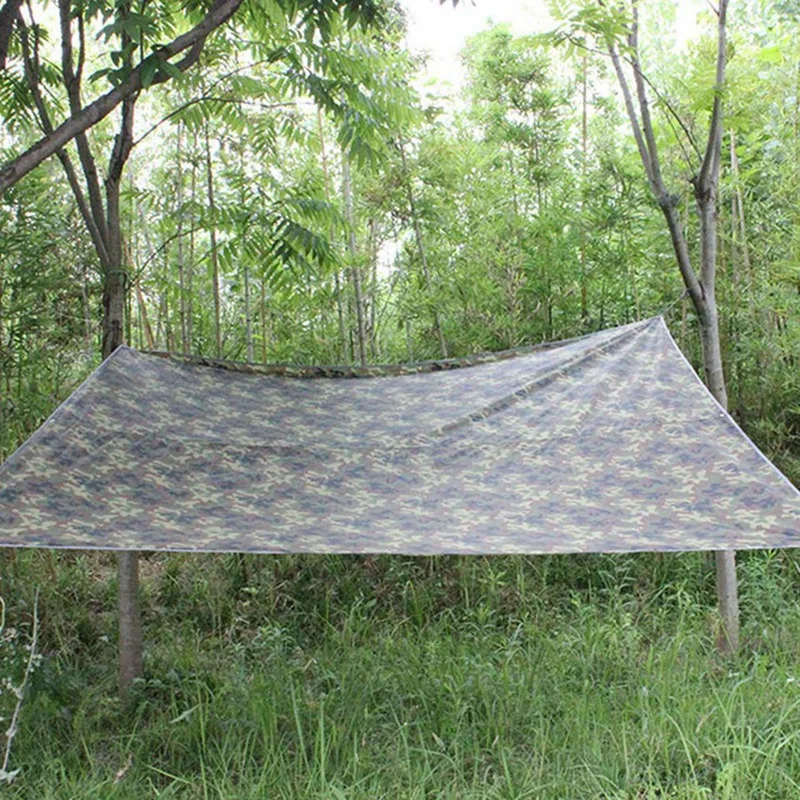 

Ultralight 3Mx3M Camping Tarp Sun Shelter Tent with 4mm Outdoor Tent Cords Lightweight Reflective Cord Camping Rope