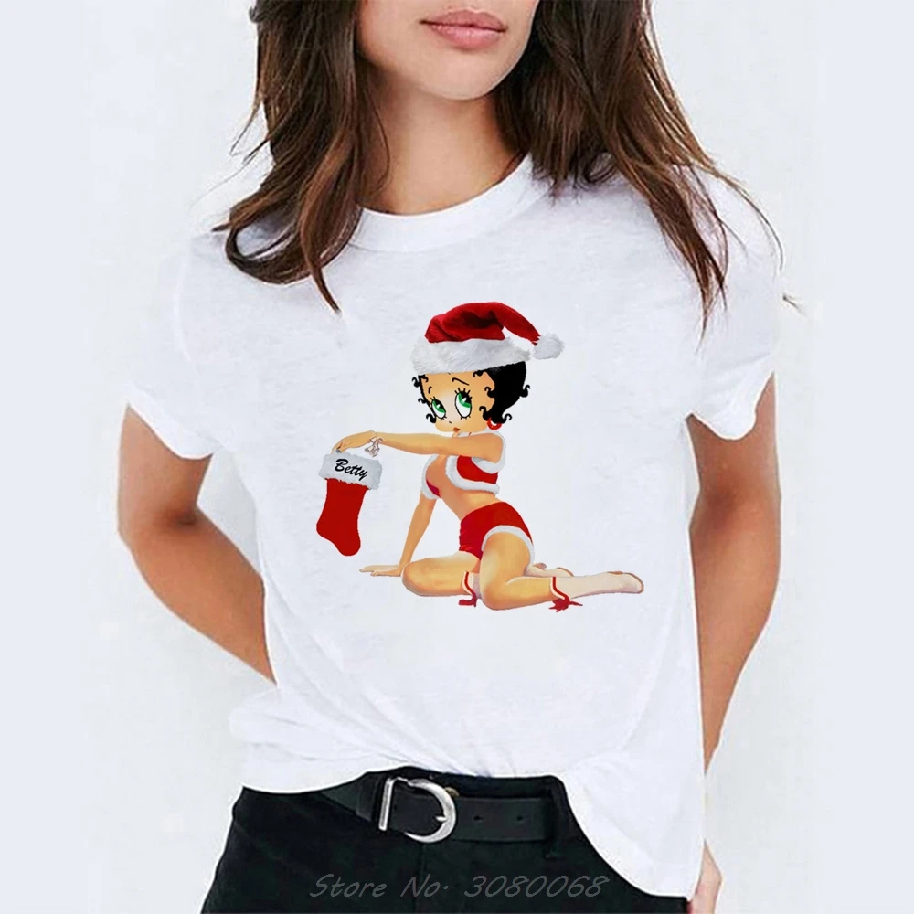 Betty Boop футболка женская летняя Эстетическая женская одежда футболка с Микки Маусом Женская Модная стильная женская футболка