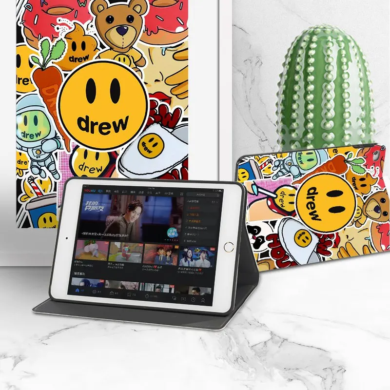 Чехол книжка Smile Drew House для iPad 7th Air2 Pro 9 7 10 5 11 2 12 2019 Mini4 mini5 чехол планшета с