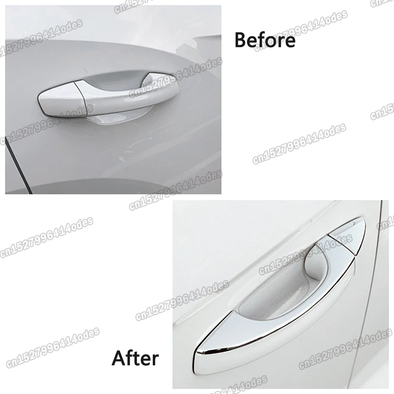 Наклейка на верхнюю ручку двери автомобиля из углеродного волокна для volkswagen teramont