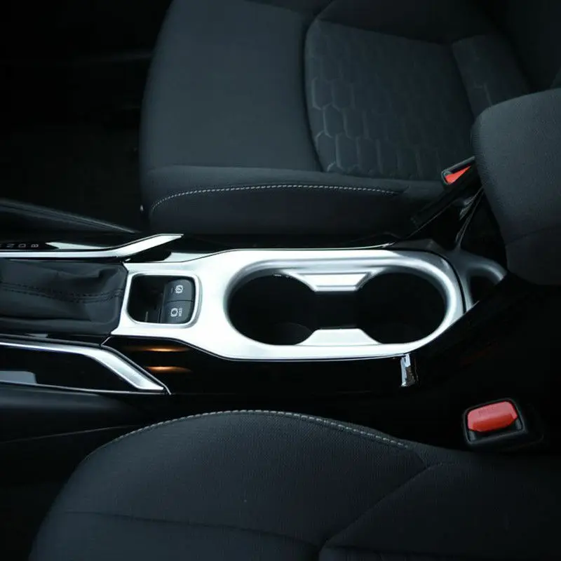 

For Toyota Corolla Hatchback 2019 2020 Console Front Water Cup Holder Cover Trim