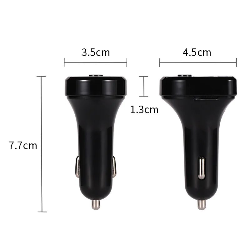 

5.0 LED FM Car Charger MP3 Bluetooth Modulator Player Wireless Handsfree Audio Receiver Dual USB Fast Charger