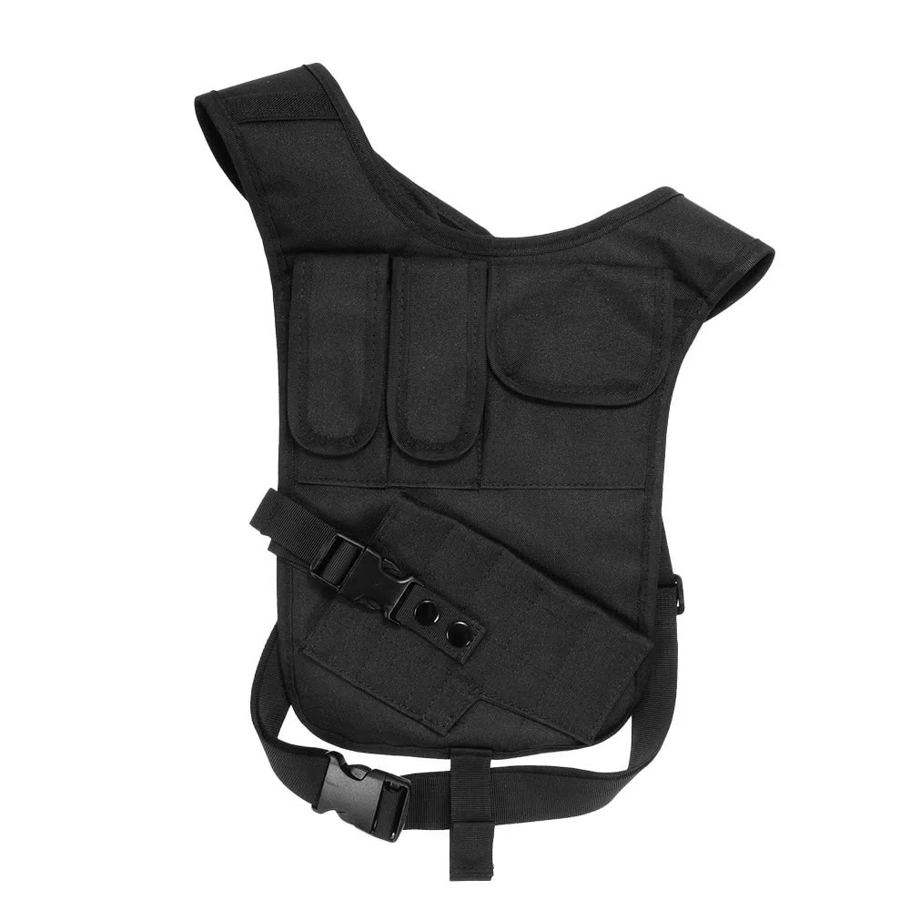 

Outdoor Military Tactical Shoulder Bag Hidden Gun Holster EDC Tool Hunting Bags Men Black Airsoft Pistol Mag Pouch Phone Holder