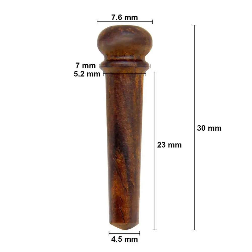 

1pc Abalone Shell Guitar Bridge Pins Wood Color Guitar Strings Nail for Acoustic Guitar Bridge Pins Accessories
