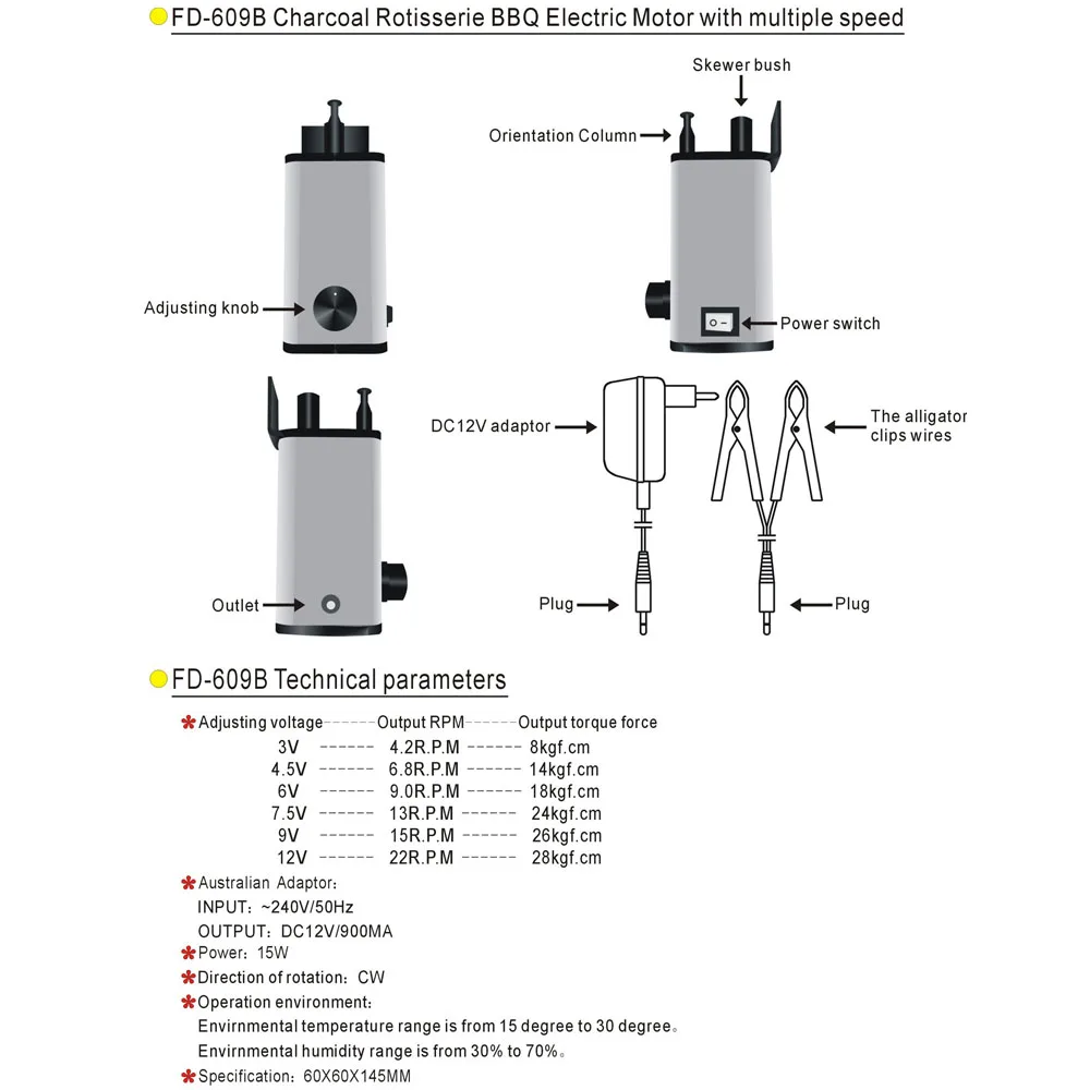 Электродвигатель для барбекю простой электромотор гриля 3 12 В несколько