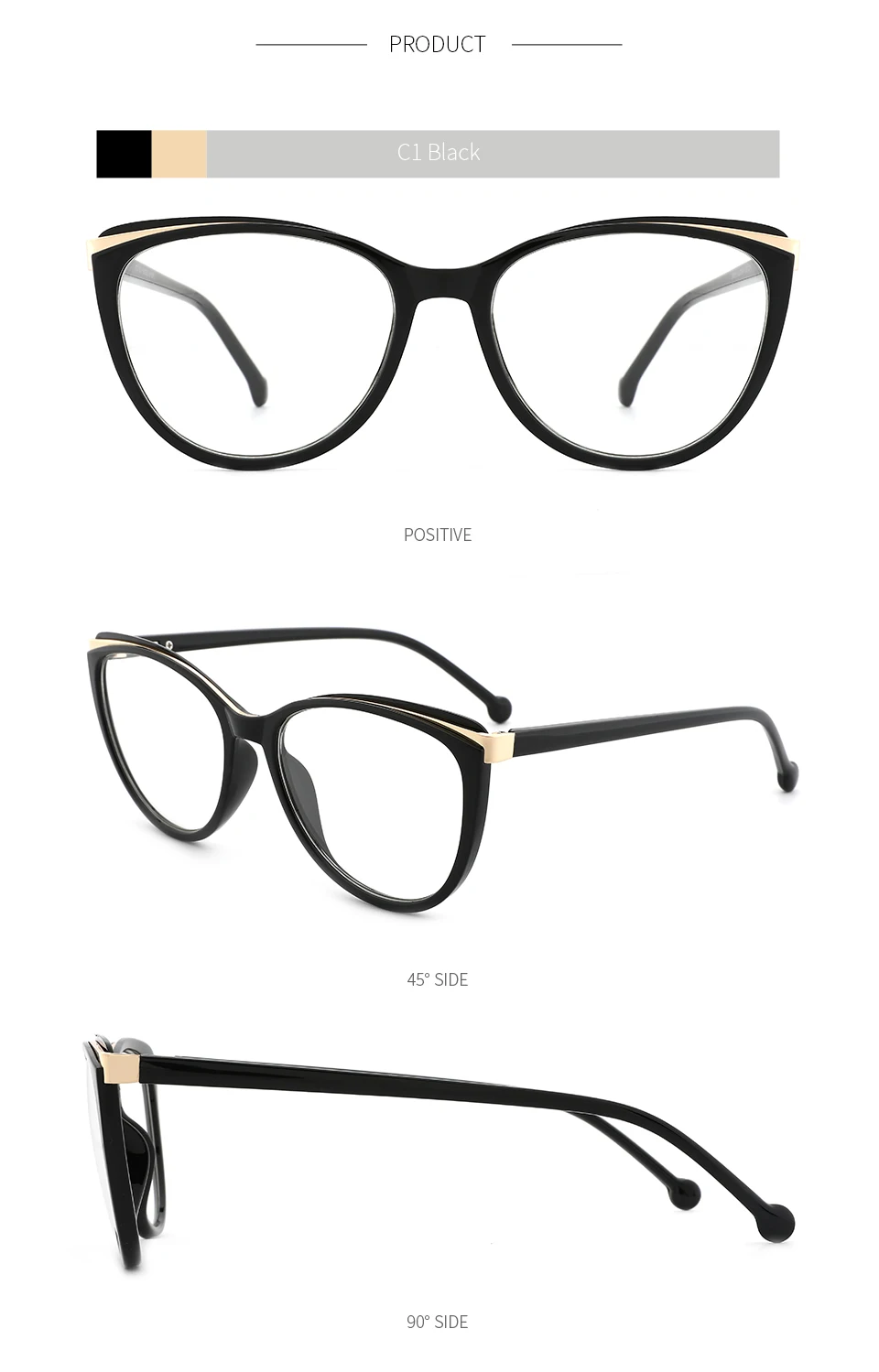 Ацетатные женские оправы Оптические линзы для очков Женские близорукие зелёные оправы модный тред очки#9015