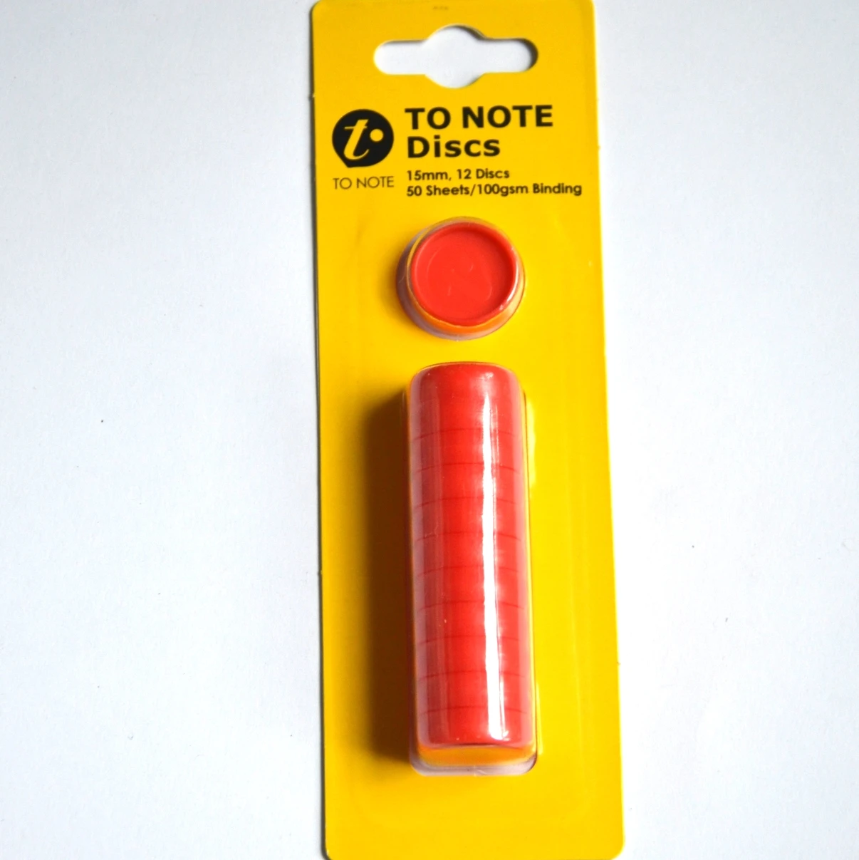 15mm red 12 шт./партия, прозрачное цветное пластиковое связывающее кольцо, дисковое свободное кольцо, округлое рулон, внутренние книги, офисное хранилище - Color: 15mm red