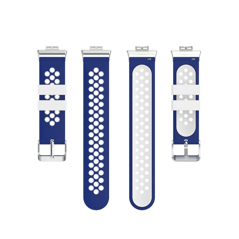 

Silicone Replacement Double Color Wrist Bracelet Strap Watch Band For -Huawei Watch Fit 1.64" Vivid AMOLED Display
