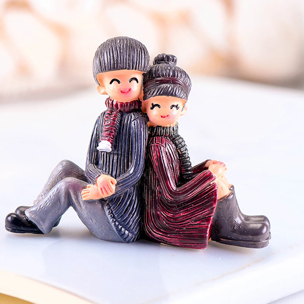 

Resin Ornaments Sweet Lovers Wedding Decoration For Home Garden