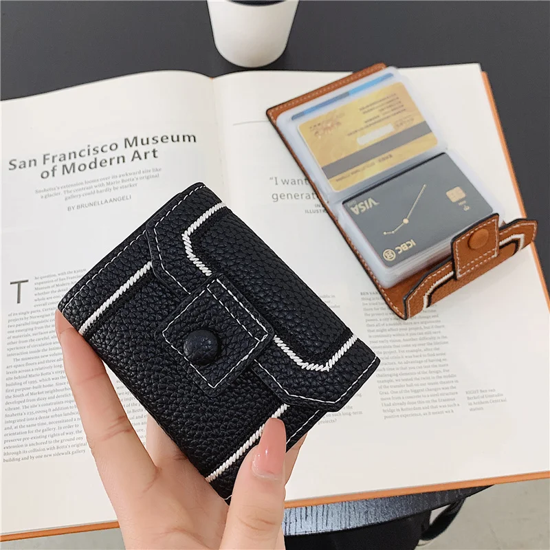 

Card Bag Female Compact Ultra-thin Personality Large-capacity Multi-card Storage Card Bag Bank Card Holder
