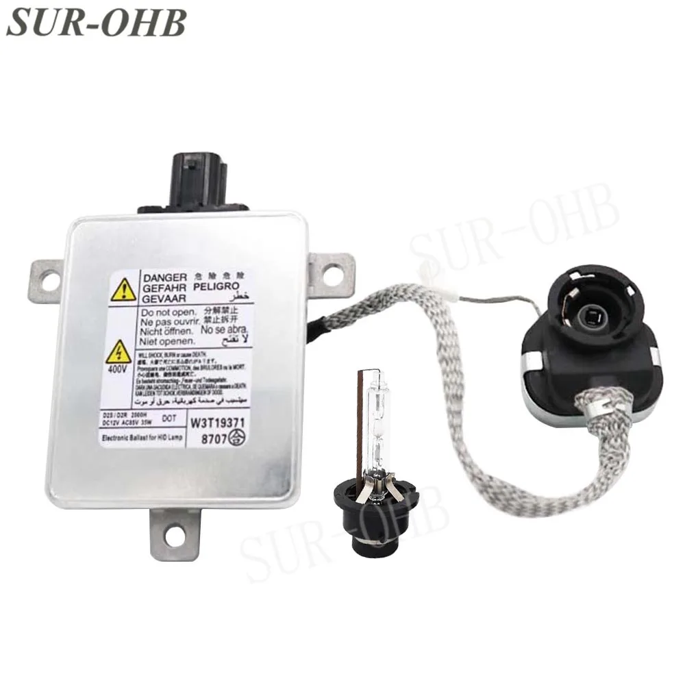 Oem Замена W3T19371 HID фары D2S ксеноновый балластный набор D2R W3T16271 воспламенитель 4300k ламповый комплект для 5 MK8 VII автомобильных ламп