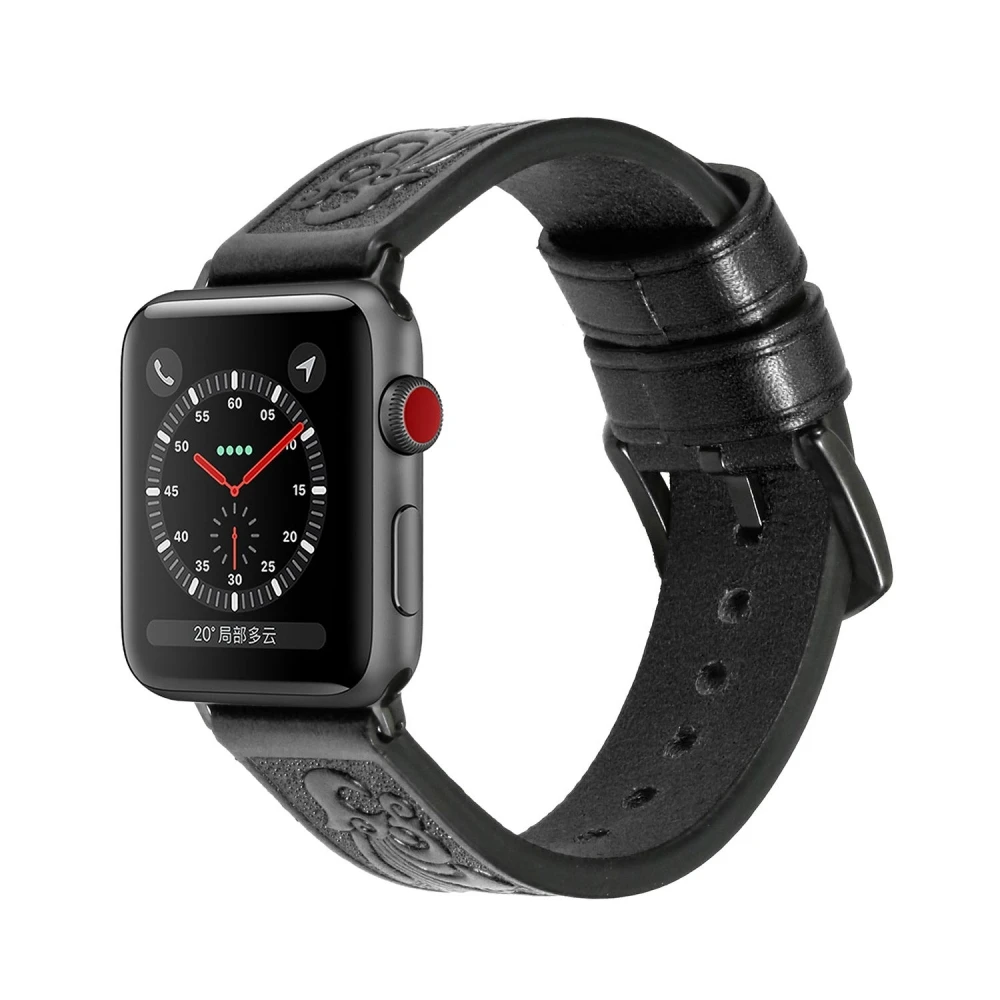 Мужской кожаный ремешок для часов сменный apple Watch 4 3 2 1 42 мм 38 мм|Смарт-аксессуары| |