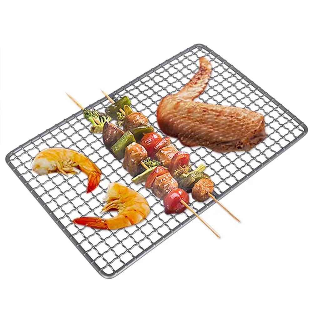 

Сетка-гриль для барбекю, многоразовая квадратная сетка для кемпинга