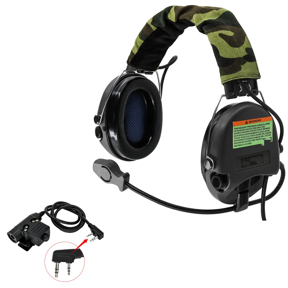 

SORDIN Pickup Noise Reduction Tactical Headset Military Aifsoft Electronic Hunting Headset with U94 Ptt