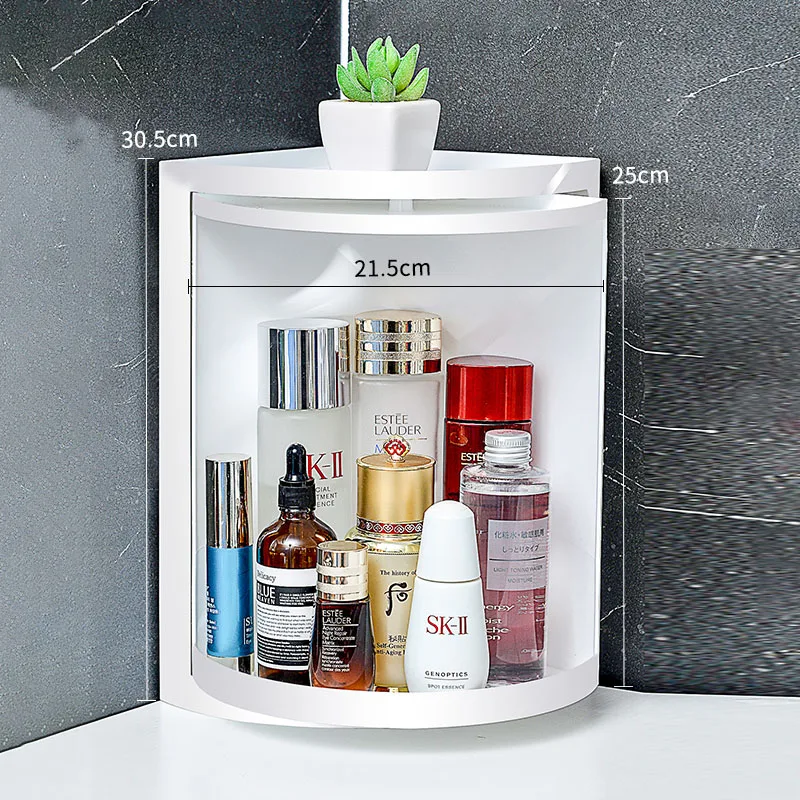 Бытовой стеллаж вращающийся на присоске настенного типа раковина для ванной