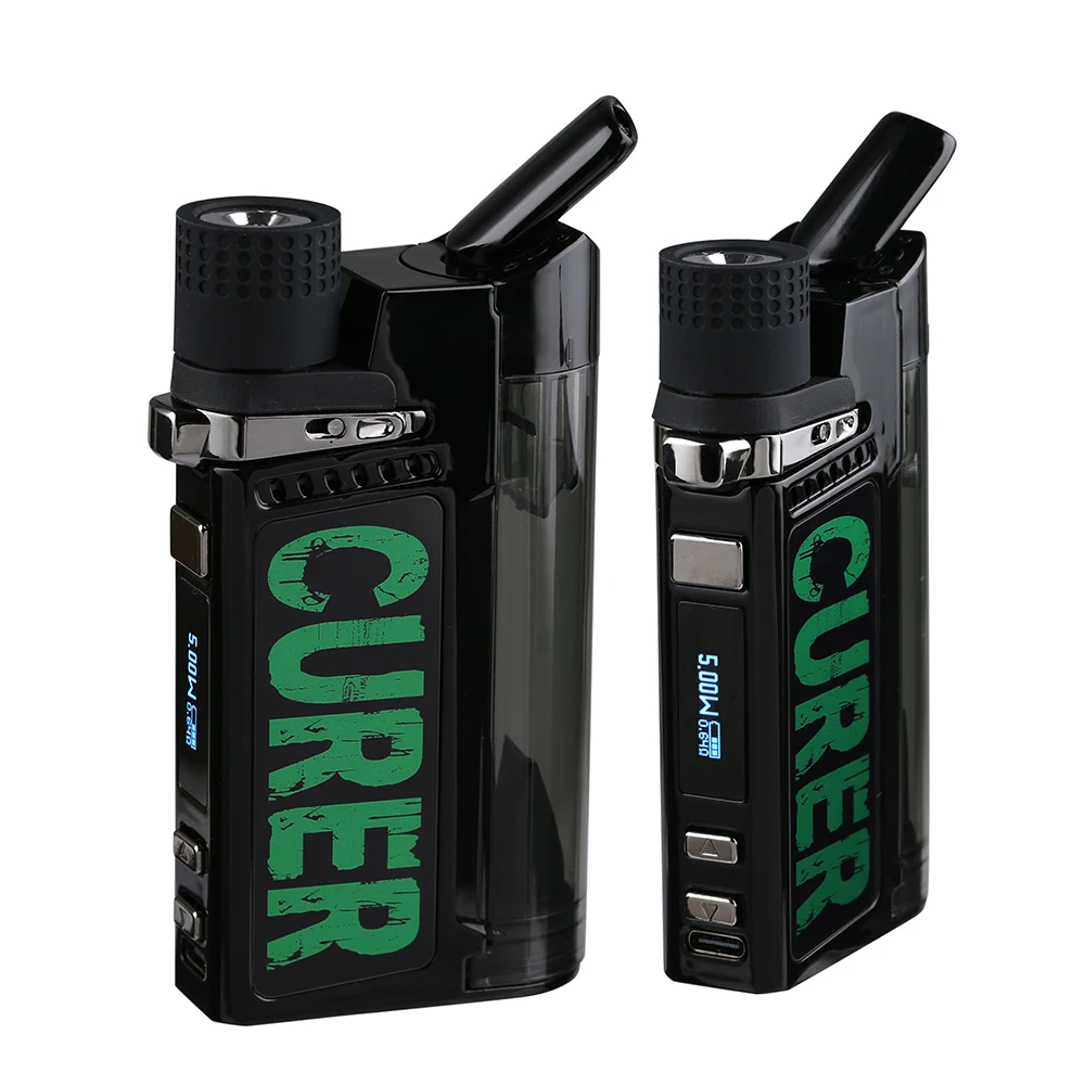 

3in1 Curer Electric Dab Rig Kit 1500mah Battery with Power /Temperature 2 Control Mode for Dry Herb Oil Wax Concentrate