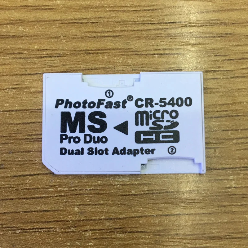 Двойной кардридер CR5400 адаптер с двумя слотами для карт памяти Micro SD TF MS Pro Duo |