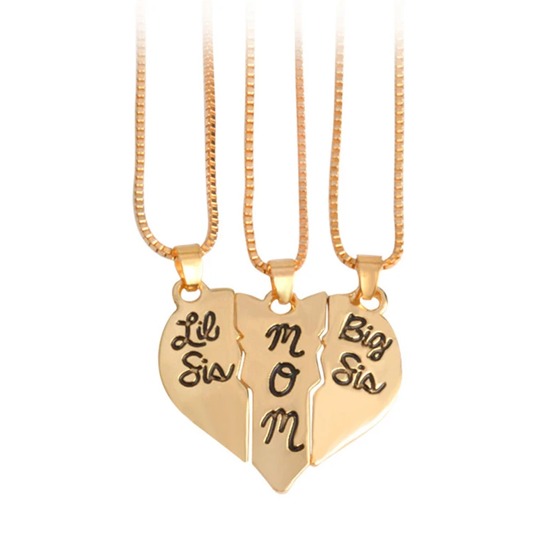 3 шт./компл. ожерелья с буквами для женщин &quotмаленький Sis мамы большой Sis&quot