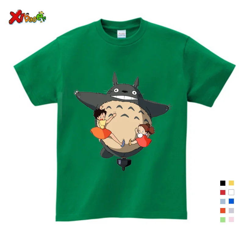 

Children T Shirt Girls Boys Short T-shirt Print Cartoons Clothes Classic Anime green T Shirt Kids Summer Short Sleeve T Shirts