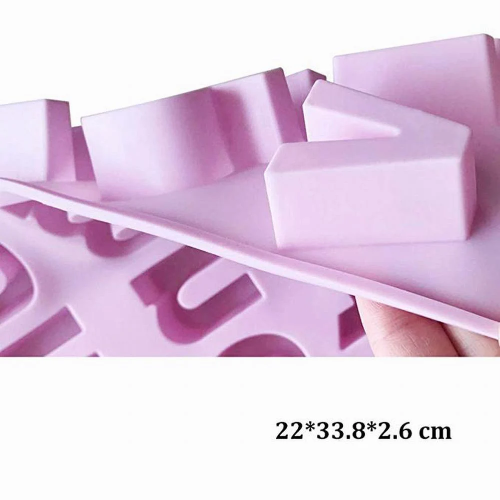 

Food Grade Silicone Baking Molds 26 Slots Alphabet Candy Chocolate Cake Making Non-stick Mold