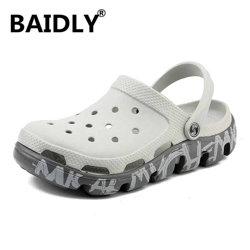 Сандалии мужские для пляжа и воды повседневные садовые Шлепанцы из ЭВА клоги