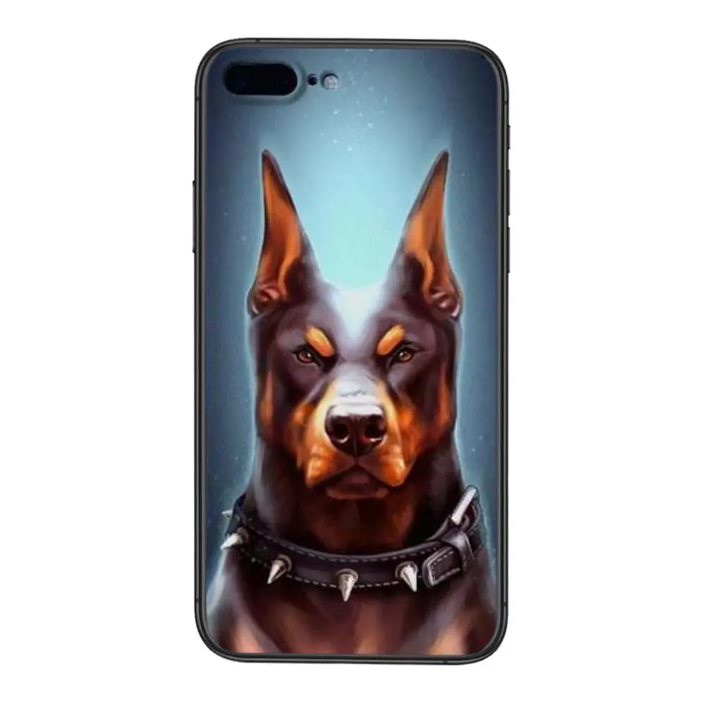 Черный бампер художественный чехол Роскошный Модный Doberman Dog Для Huawei Mate 40 Pro Plus 30 20