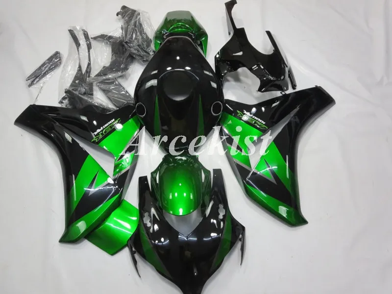 

Injection mold New ABS Fairings Kit Fit for HONDA CBR1000RR 2008 2009 2010 2011 08 09 10 11 CBR1000 Bodywork set Green black