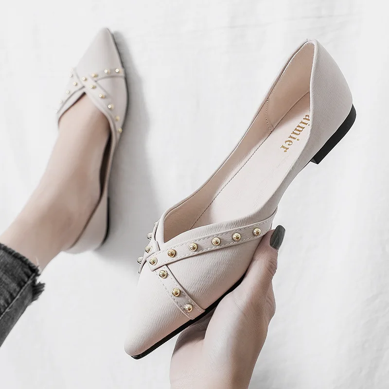 

Женские металлические эспадрильи, неглубокие слипоны, лоферы, кроссовки, женская обувь с мягкой подошвой, женские мокасины с острым носком