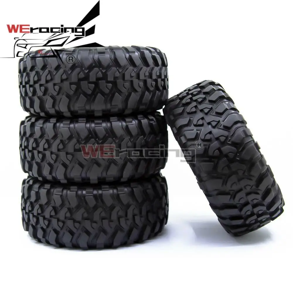 

RC Car 120MM 1.9\" Rubber Rocks Tires for 1:10 RC Rock Crawler Axial SCX10 Canyon Trail 105Rims TRX4 TRX6 #8174