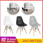 Обеденный стул HWC в скандинавском стиле, мебель для кухни, простой обеденный стул, домашний стул из массива дерева для балкона, отдыха, 6 шт., письменный стул