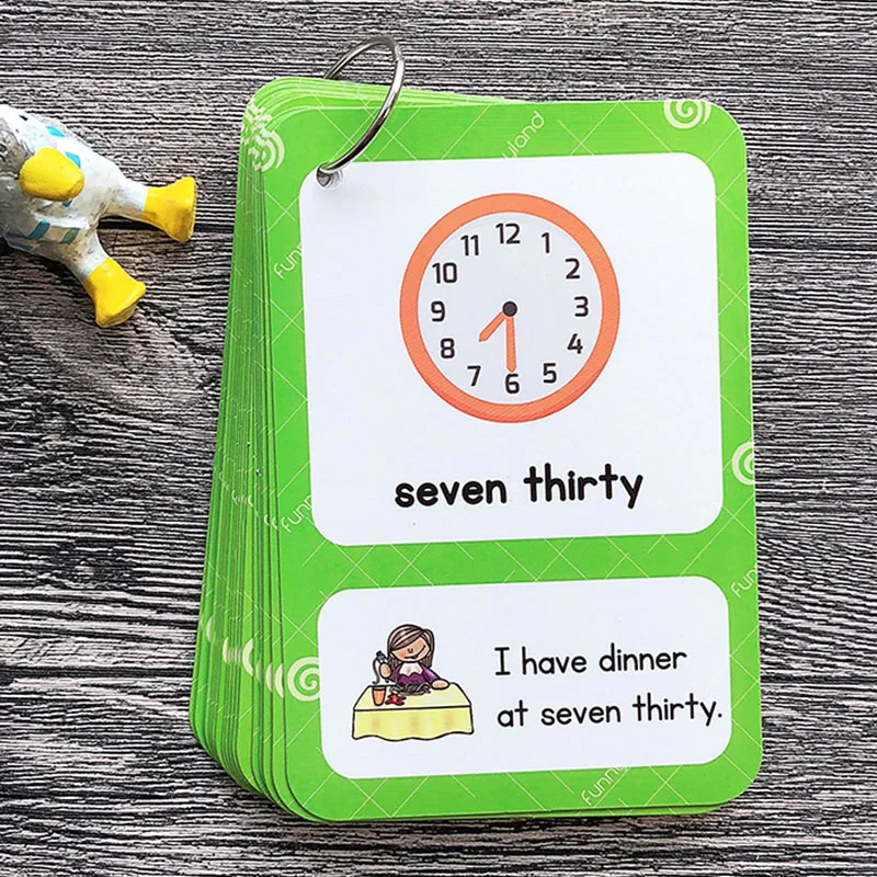 Часы с английским временем выражают ежедневное пожизненное предложение