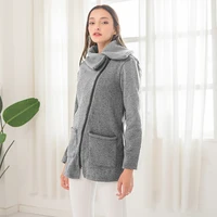 5xl large size autumn winter womens sweatershirt casual slim side zipper turn down collar hooded asymmetric women hoodies