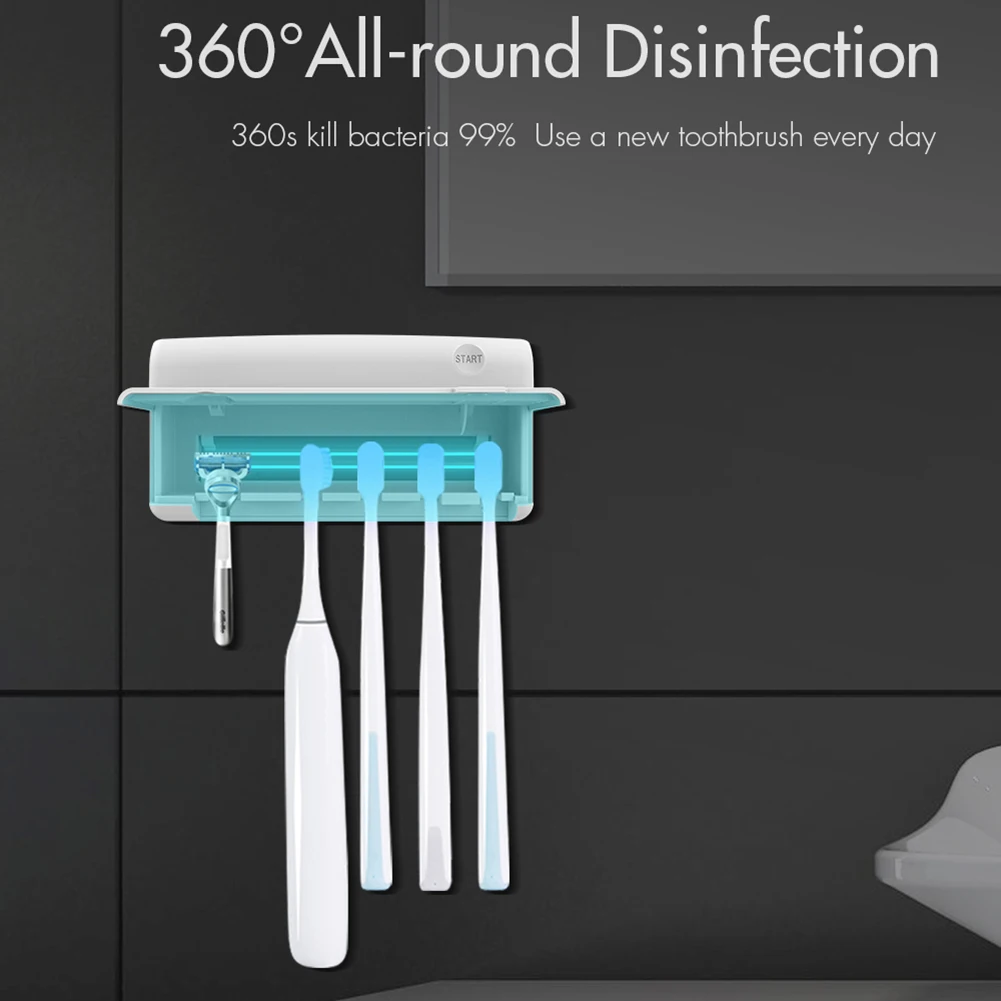 Настенный кварцевый УФ-дезинфектор Бритва для зубных щеток стерилизатор УФ