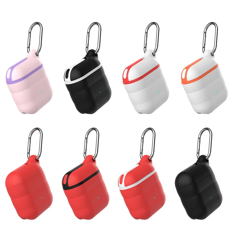 

Новый подходит для Airpods 1/2 гарнитура для Airpods чехол силиконовый чехол для Apple Bluetooth Водонепроницаемый наушников Чехол