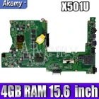 X501U материнская плата с 4 Гб оперативной памяти для For Asus X501U Laotop материнская плата 15,6 дюймов
