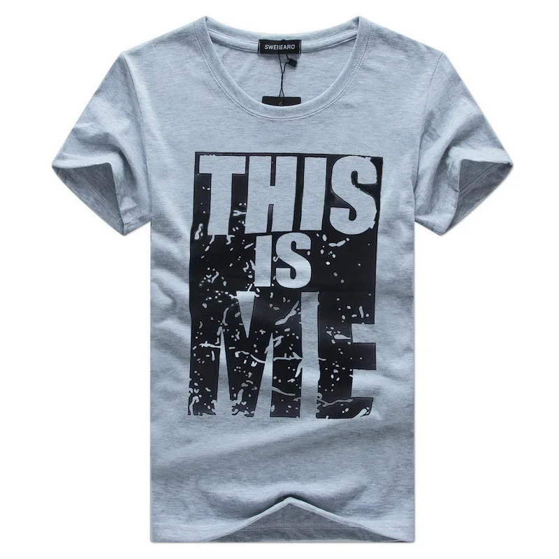 Бесплатная доставка летняя модная брендовая одежда мужские футболки с короткими