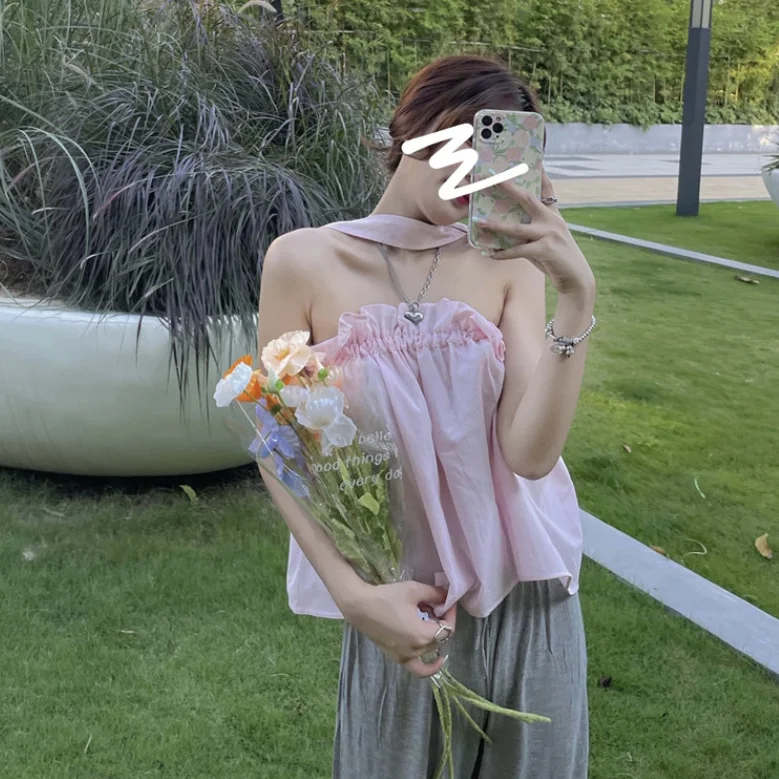 Женский Летний жилет на бретелях с широкой спинкой без рукавов | Женская одежда