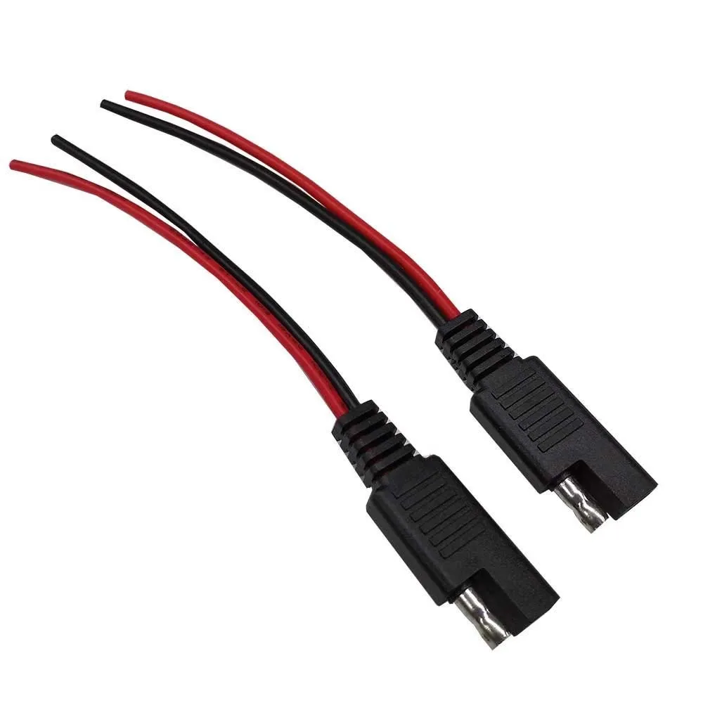 

2 PCS Power Automotive Extension Cable 18AWG 30CM 2 Pin Connector Cable Quick Disconnect Extension Cable