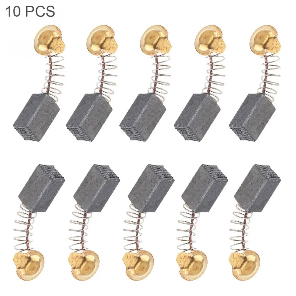 10 шт. черные мини Углеродные щетки двигателя запасные части с 20 мм пружиной и