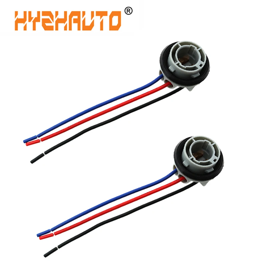 Патрон адаптер hyzhavo ba15s ba15d p21w p21/5w коннектор жгута 1156 1157 2 шт.|База| |